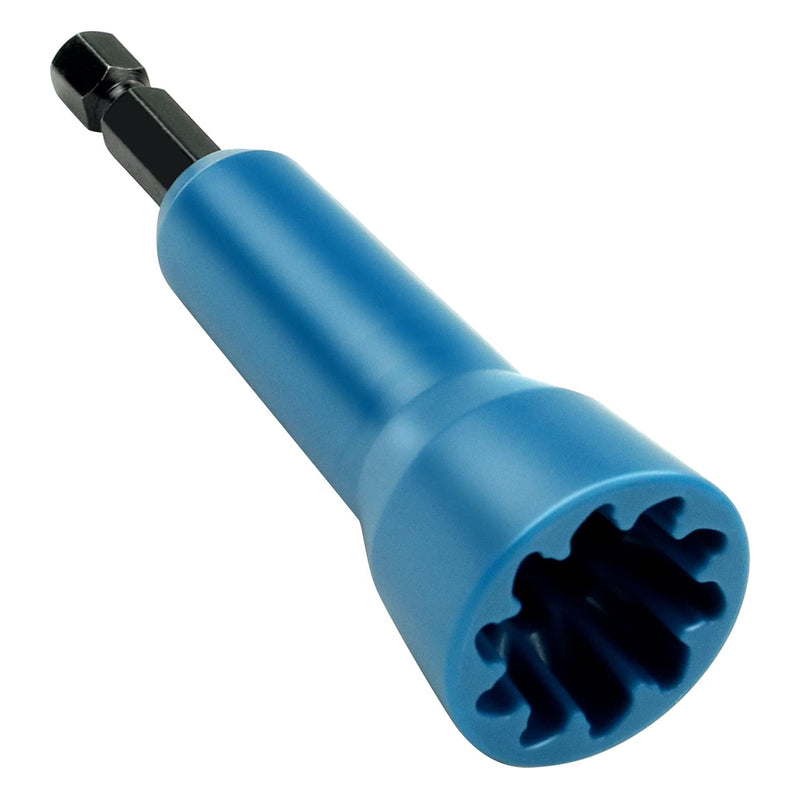 [Australia - AusPower] - Wire Twisting Tool, Wire Spin Twister Nut, Spin Twist Wire Connector, Wire Twisting Spinner, Wire Spin Driver Nut, Wire Twister Tool for Drill and Wire Connector Driver with 1/4" Chuck Blue 