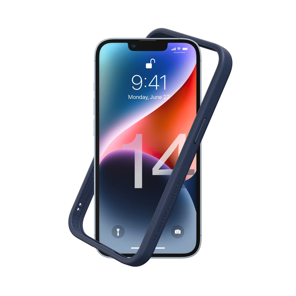 [Australia - AusPower] - RhinoShield Bumper Case Compatible with [iPhone 14] | CrashGuard NX - Shock Absorbent Slim Design Protective Cover 3.5M / 11ft Drop Protection - Navy Blue iPhone 14 - Navy Blue 