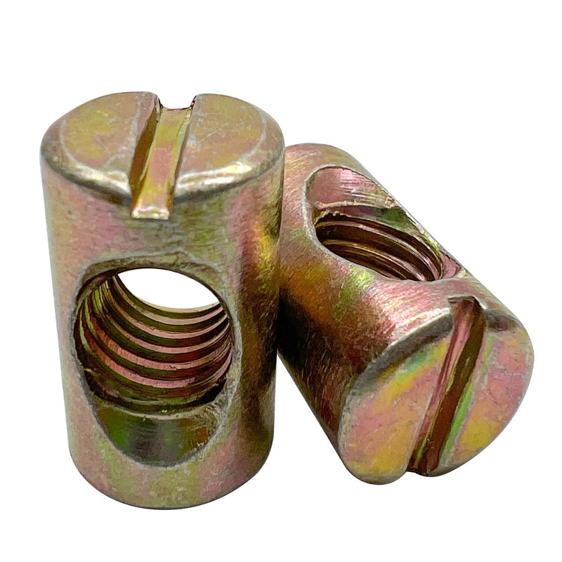 [Australia - AusPower] - M8x20mm Slotted Barrel Nuts,Cross Dowels Slotted Galvanized Nuts for Furniture Beds Chairs(20Pcs) M8x20mm 