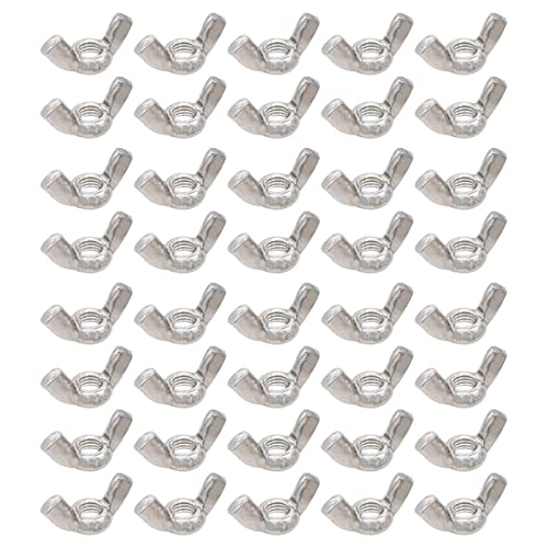 XunLiu M8 316 stainless steel butterfly wing nuts, pack of 50