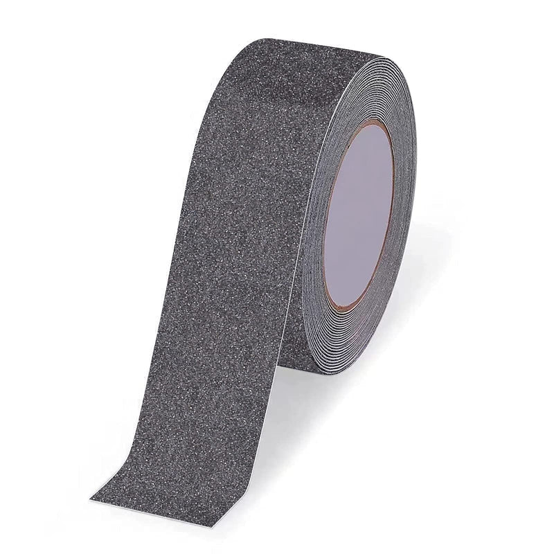 Qingluan Anti Slip Tape Heavy Duty Grip Tape Non Slip Stair Treads Waterproof High Traction Safety Tape for Indoor Outdoor Stairs Steps Floors (Grey, 2 Inch x 59ft) Grey