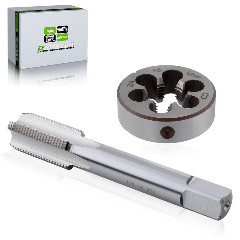 [Australia - AusPower] - 3/4-16 Right Hand Thread Tap and Die Set UNF HSS,3/4" - 16 TPI RH 