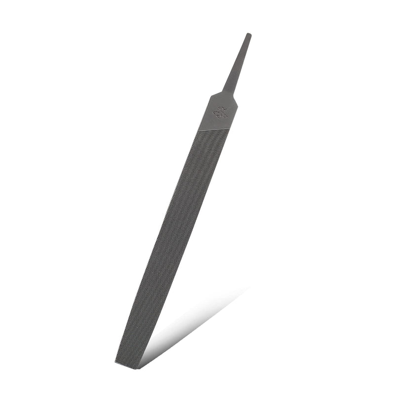 [Australia - AusPower] - Bivethoi 6 Inch Flat Medium Cut File, High-Carbon Steel Double Cut Teeth Single Hand File Without Handle Suitable for Wood, Metal, Sharpening 