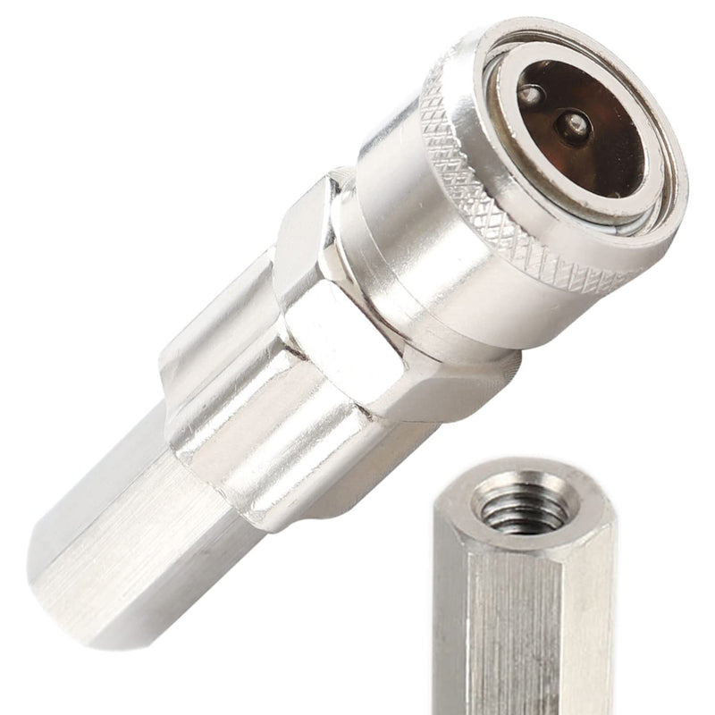 [Australia - AusPower] - FREDORCH M8 304 Stainless Steel Vac-U-Lock/Quick Air Connector DIY Design, End Connector for Reciprocating Linear Actuator Device Single Super Adapter (M8, Vac-U-Lock) 