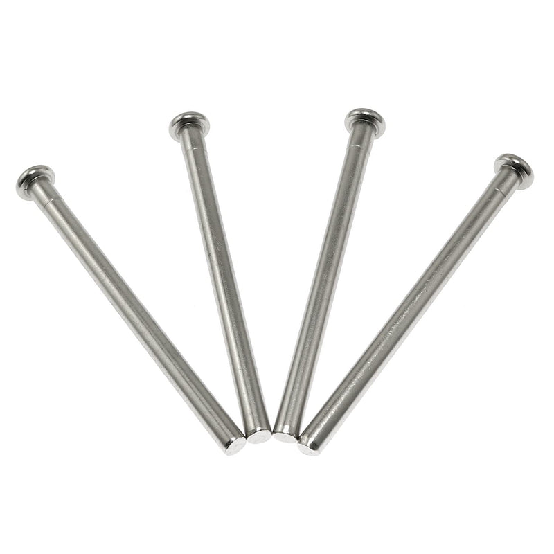 [Australia - AusPower] - Maxmoral Door Hinge Pin Maxmoral 4pcs 3.5 Inches Hinge Pins for Interior Door Security Replacement, Silver 
