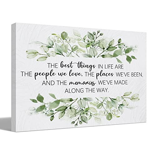 BIWSHA Sage Green Bathroom Wall Art Decor,Inspirational Home Decor 11 x 14 inches Best Things