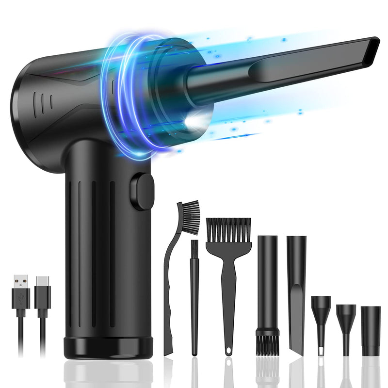 [Australia - AusPower] - Compressed-air-dusters-electric-duster-100000RPM- air Blower for Computer - No Compressed air can - Replace Canned air dusters -Keyboard Cleaner - pc air dusters - Compressed air Electric 7600mAh C1 
