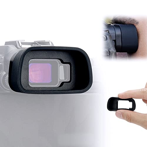 JJC Silicone Eyecup Viewfinder for Canon EOS R8 RP Camera, Extended Design For Canon EOS RP