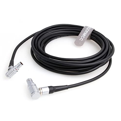SZRMCC Extended Wired Control Cable for DJI Ronin Tethered Control Handle 6 Pin to 6 Pin Communication Expansion Port for DJI Ronin RS2 (5m, Right Angle 6 Pin-Right Angle 6 Pin) 5m