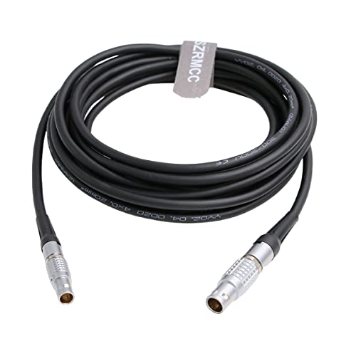 SZRMCC Extended Wired Control Cable for DJI Ronin Tethered Control Handle 6 Pin to 6 Pin Communication Expansion Port for DJI Ronin RS2 (5m, Straight 6 Pin-Straight 6 Pin) 5m