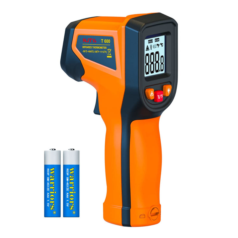 [Australia - AusPower] - Upgrade 2023 Laser Infrared Thermometer Non-Contact Digital Temperature Gun, -58??1112?(-50??600?) IR Thermometer for Industrial, Kitchen Cooking, Automotive, HVAC (Not for Human Body Temp) T600 