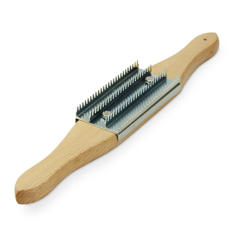 [Australia - AusPower] - BHA 15" Buffing Wheel Rake for Removing Residual Buff Compound, Double Handle 