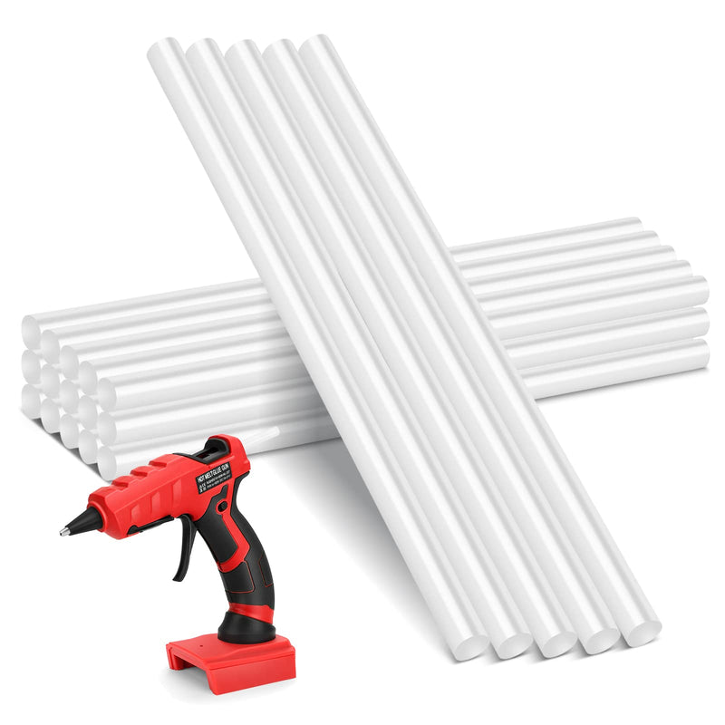 [Australia - AusPower] - LIVOWALNY Mini Hot Glue Gun Sticks, 20 PCS 5.9" Length 0.27" Diameter Hot Melt Glue Gun Sticks, Hot Glue Adhesive - Compatible with Most Glue Guns for Kids Adults DIY Sealing Repairing 20pcs Glue Gun Sticks 