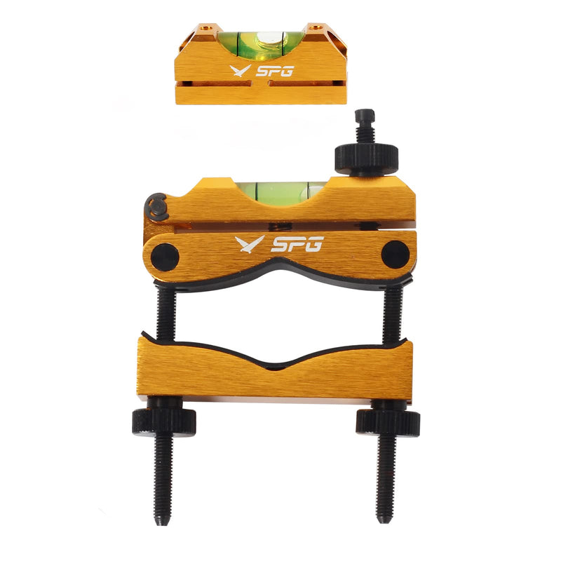 [Australia - AusPower] - Sight Kit Scope Leveling Tool Scope Mounting Level Universal and Precision Bubble Leveling System with Storage Case for Maintenance (Gold) Gold 