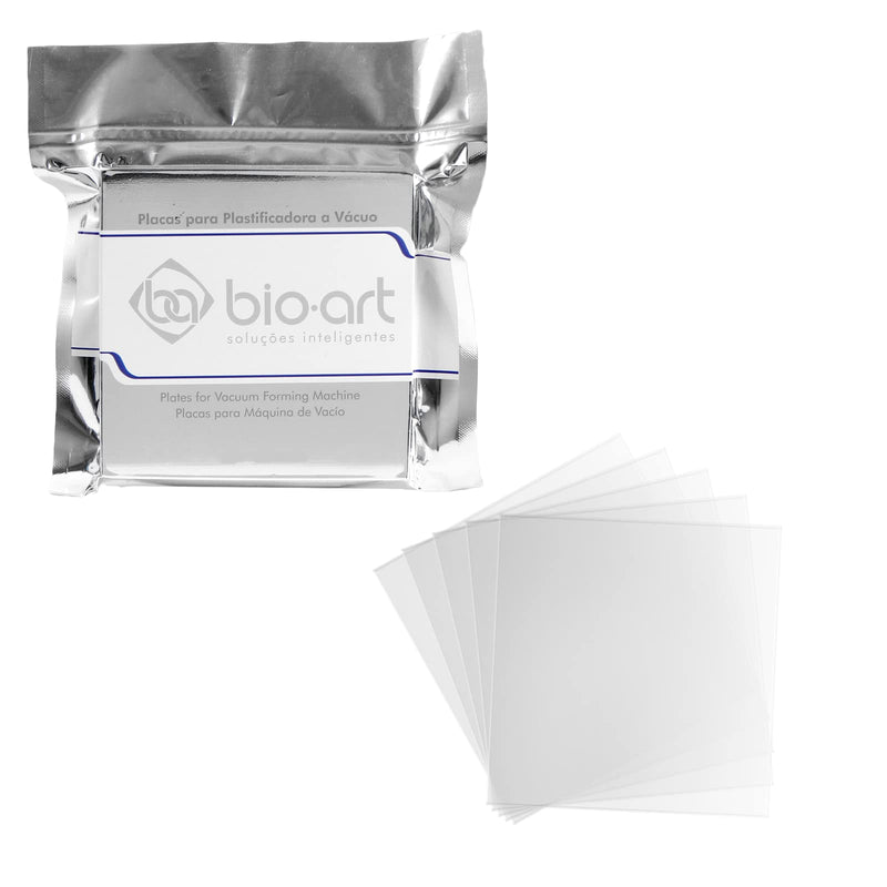 [Australia - AusPower] - JMU Dental Vacuum Forming Sheets Hard Crystal 0.75mm, 5 Sheets Dental Lab Splint Thermoforming Materials Square 5'' x 5'' 