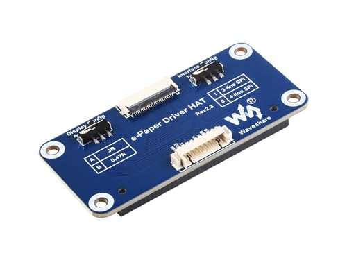 Waveshare E-Paper Driver HAT, Compatible with Raspberry/Nucleo Main Control Boards, for Waveshare SPI Interface E-Paper Raw Panels