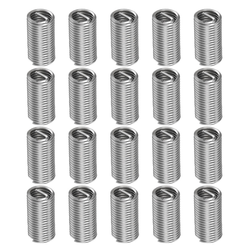 [Australia - AusPower] - 20pcs Wire Thread Inserts M10 x 1.5 3D 304 Stainless Steel Helical Coiled Wire Threaded Sleeve 