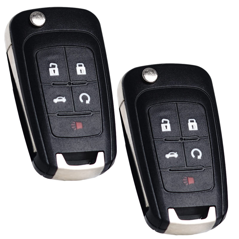 [Australia - AusPower] - Key Fob Replacement Fits for Chevy Cruze Equinox Camaro Impala Malibu Sonic Buick Regal Verano Encore Lacrosse GMC Terrain 2010-2021 OHT01060512 Keyless Entry Remote Control 13504199 Pack of 2 5BTN 