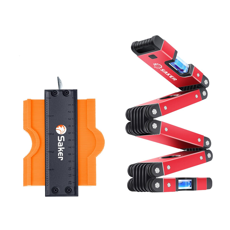 [Australia - AusPower] - Saker Multi-Function Foldable Level-Saker Contour Gauge (5 Inch Lock) Profile Tool 