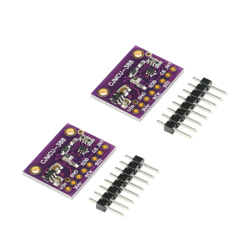 [Australia - AusPower] - 2Pcs BMP388 Digital Temperature Detector Module Atmospheric Air Pressure Sensor Module 24Bit CJMCU-388 Low Noise Pressure Sensor I2C SPI for DIY Smart Home 