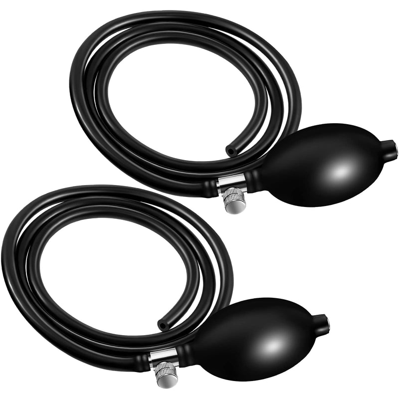 [Australia - AusPower] - 2 Set Blood Pressure Bulb Pump Replacement Rubber Inflation Bulb Adjustable Blood Pressure Pump Blood Pressure Monitor Manual Pump Blood Pressure Hand Pump with Tubing Air Valve for Sphygmomanometer 2 