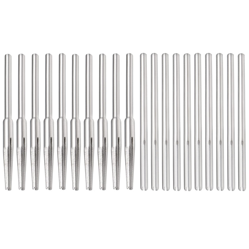[Australia - AusPower] - uxcell Split Mandrel Tapered and Straight Mandrel Sandpaper Holder with 2.35mm Shank for Abrasive Sanding Disc 20 Pcs 