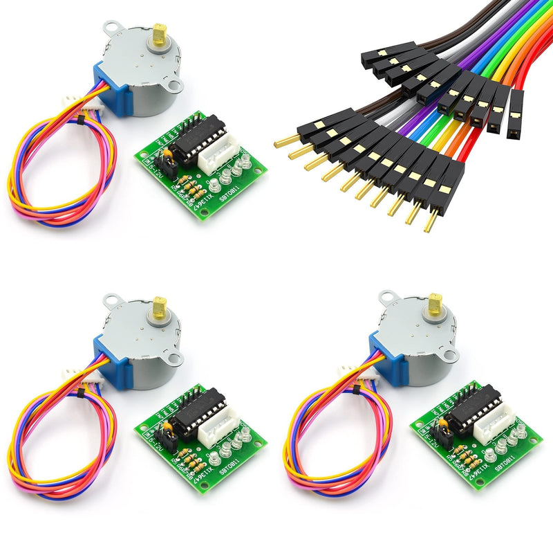 [Australia - AusPower] - WWZMDiB 28BYJ-48 ULN2003 5V Stepper Motor and Driver Board kit Compatible with Arduino Raspberry Pi (3 Pcs) 3 Pcs 