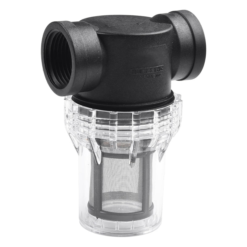 ZYWUOY Pipeline Filter, Strainer, Water Pump Filter with 40/80 Mesh Stainless Steel Strainer, Inline Mesh Strainer, Water Pump Filter for Garden Watering