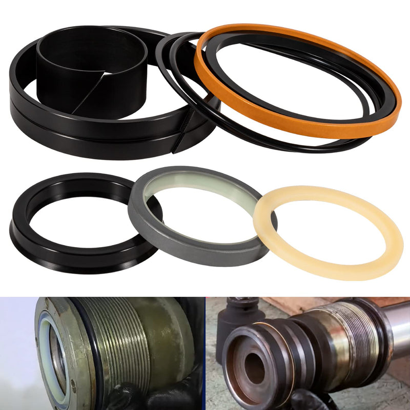 [Australia - AusPower] - 1543273C1 G109423 G105545 Hydraulic Cylinder Seal Kit (for ROD: 2" BORE: 4") Fit for Case 450 455 550 580 650 680 780 850 855 1150 1155 1450 1455 W14 W18 W20 etc for ROD: 2" BORE: 4" 