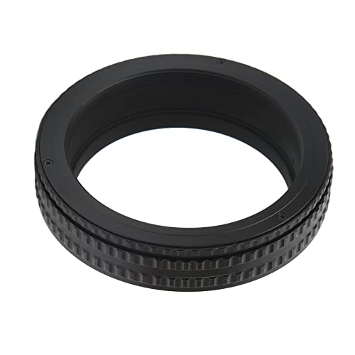 Focusing Helicoid Adapter Connector, M65 to M65 17‑31mm Aluminum Alloy Focusing Helicoid Tube, Anodized Extinction Treatment Focusing Helicoid Adapter, Black