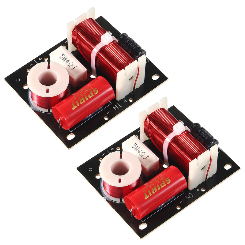 [Australia - AusPower] - 2pcs 400W Speaker Frequency Divider 2 Way Treble/Bass 2 Unit Hi-Fi Audio Speaker Crossover Filter Frequency Distributor DIY Module 