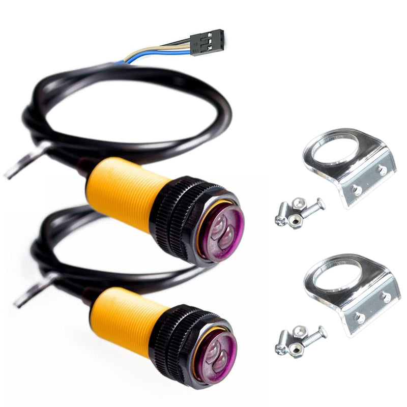 [Australia - AusPower] - 2Pcs Photoelectric Proximity Sensor Switch PNP NO Inductive Distance 3-80cm Adjustable for arduino 