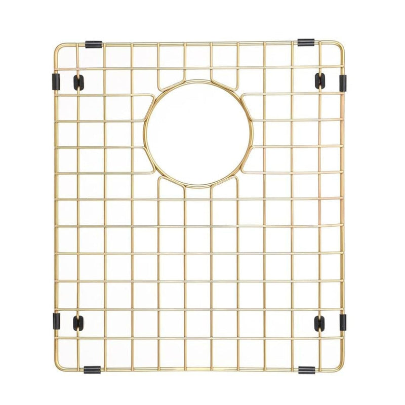 Starstar Sinks Protector Matte Gold 304 Stainless Steel Kitchen Sink Bottom Grid, Rack (11.75 x 14) 11.75 x 14