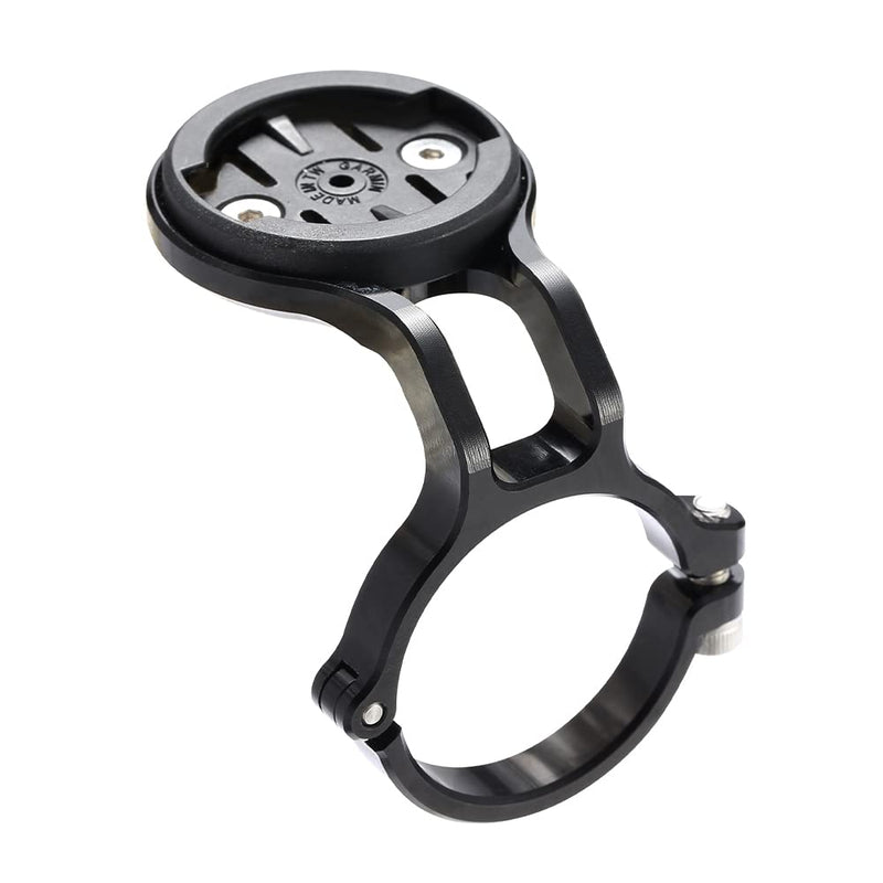 [Australia - AusPower] - Mountain Bike Mount for Garmin Edge Wahoo Elemnt Bryton Rider Stages Dash Hammerhead Karoo, Bike Stem Mount for Handlebar 31.8mm(Black) 