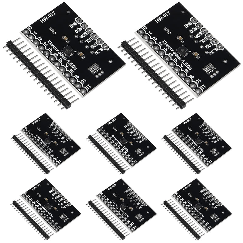 [Australia - AusPower] - 8PCS MPR121 Breakout V12 Capacitive Touch Sensor I2C Keyboard Development Board Controller Module 