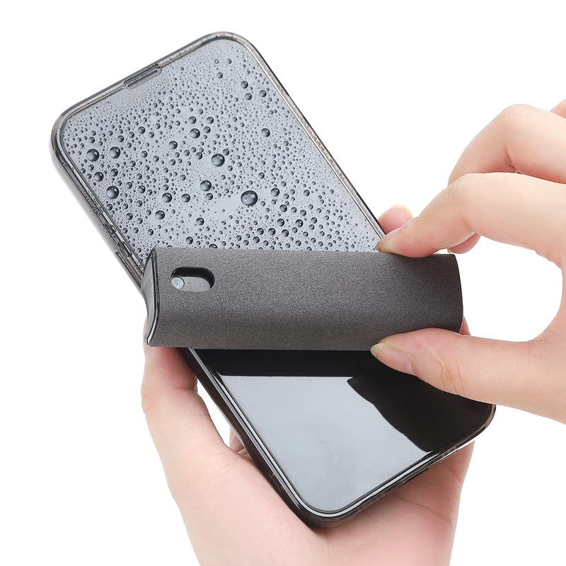 [Australia - AusPower] - Screen Cleaner, Touch Mist Cell Phone, Laptop and Tablet Screen, 3-in-1 Spray Microfiber Cloth(Grey -0.35oz) Grey 