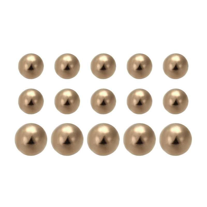 [Australia - AusPower] - uxcell 5/8-inch, 1/2-inch Precision Solid Brass Bearing Balls 15pcs 
