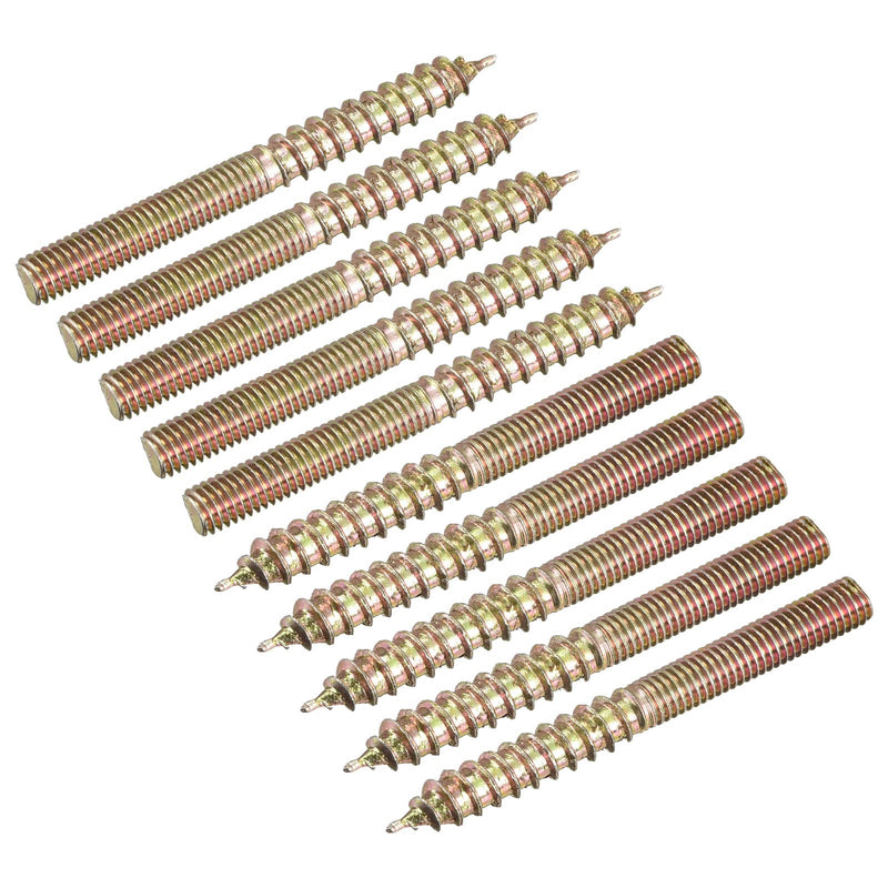 [Australia - AusPower] - uxcell M5x50mm Hanger Bolts, 12pcs Double Ended Thread Dowel Screws for Wood Furniture Connecting 