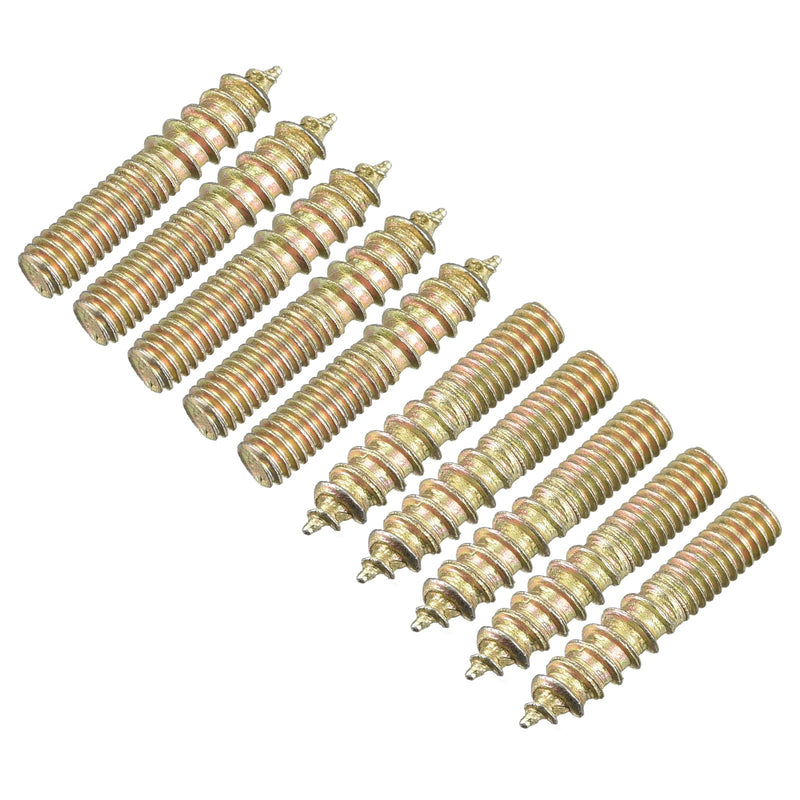 [Australia - AusPower] - uxcell M4x20mm Hanger Bolts, 24pcs Double Ended Thread Dowel Screws for Wood Furniture Connecting 