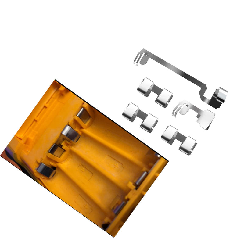 [Australia - AusPower] - Battery Compartment Contact Piece Compatible with FLUKE 187 Multimeter Battery Contact Plate Replacement Parts (Silver) silver 