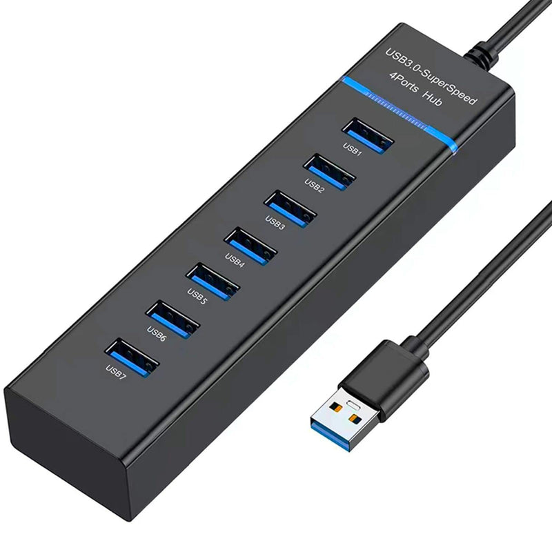 [Australia - AusPower] - USB Hub 3.0, VIENON 7-Port USB Data Hub Splitter for Laptop, PC, MacBook, Mac Pro, Mac Mini, iMac, Surface Pro and More USB Devices Expand 7 USB 