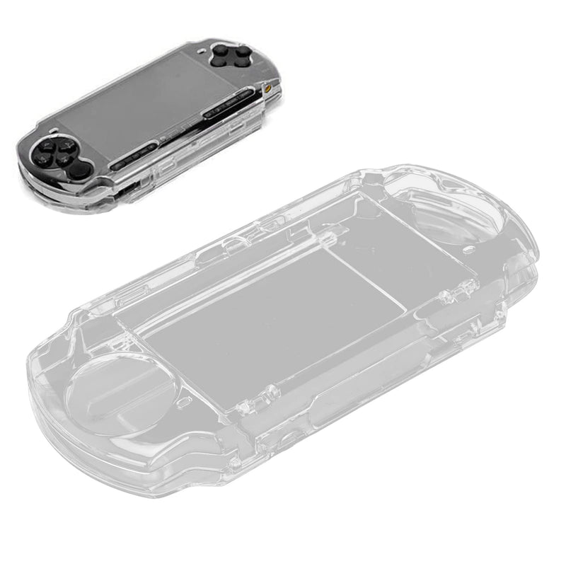 [Australia - AusPower] - Protective Shell, for PSP 2000 3000 Game Console, Transparent Crystal Protective Cover Shell Skin, Full Housing Case with Movie Bracket, Shock/Scratch Resistant 
