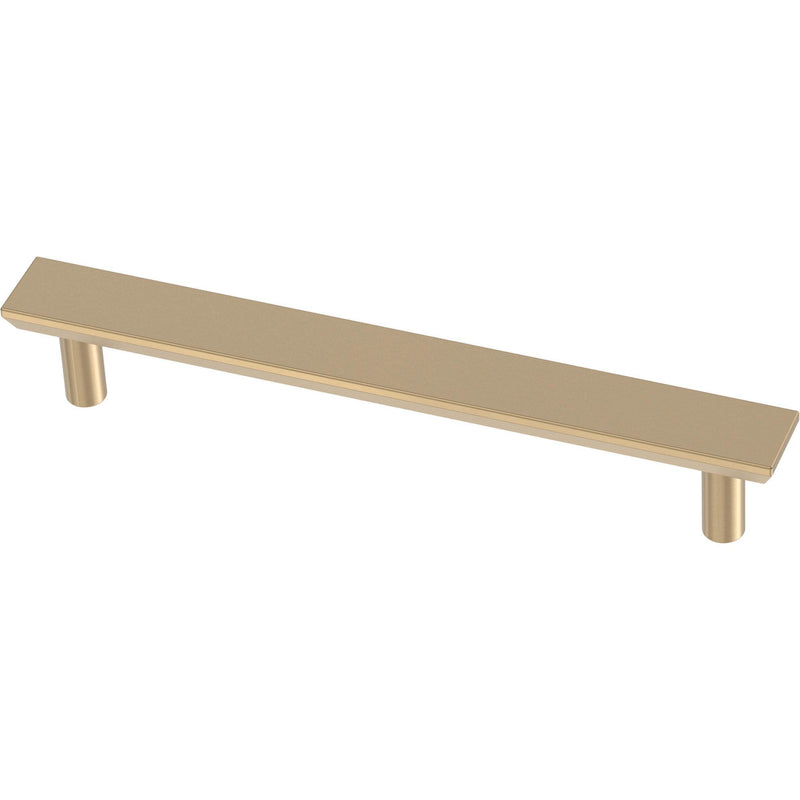 Franklin Brass (5-Pack) – Champagne Bronze Cabinet Handles, 5-1/16 Inch Hole Center, Modern Pulls for Drawers, Kitchen Cabinet Door, Dressers | Simple Chamfered 5-1/16" (128mm)