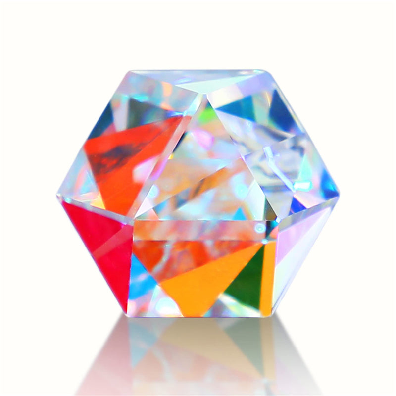 [Australia - AusPower] - Color Crystal Faceted Optical Prism Beam Splitter Light Refracting Photography Science Glass Prisms 