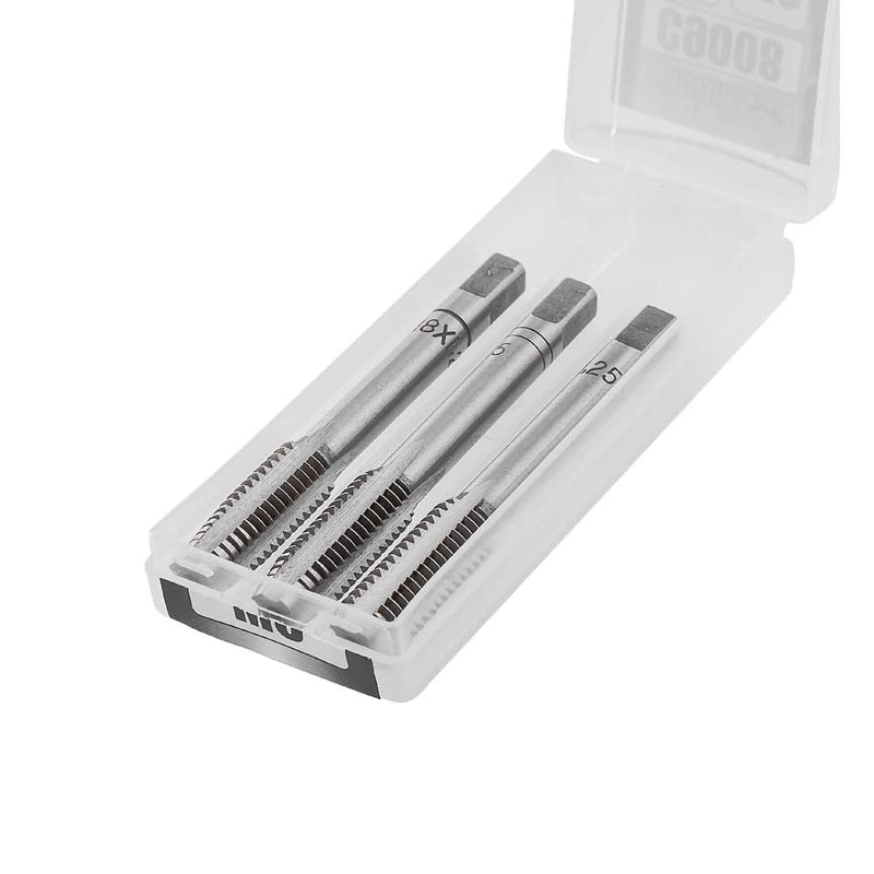 RICHMANN Tap Set M4 x 0.7 / HSS-G (TOP), Si-Cr, 3-Piece - Taper Tap, Middle Tap, Finishing Tap - Hand Tap Set - DIN 352, Tap / Fine Thread / Finishing Tap M4 x 0,7 taps