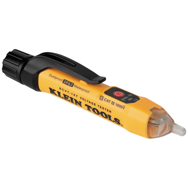 [Australia - AusPower] - Klein Tools NCVT1XT Voltage Tester, Non-Contact Low Voltage Test Pen, 70V to 1000V AC, Durable IP67 Tester is Dustproof and Waterproof 