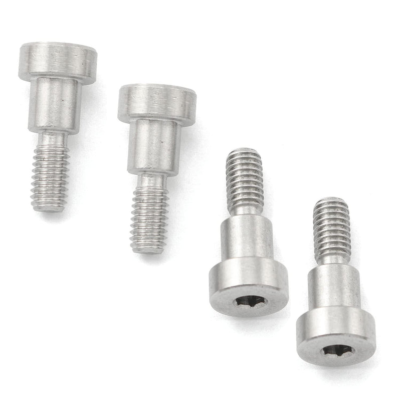 [Australia - AusPower] - 4pcs 304 Stainless Steel Hex Socket Shoulder Bolt 8mm Shoulder M6 Thread for Injection Molding Accessories 