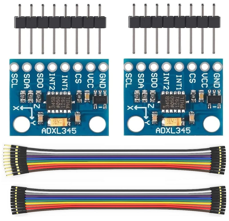 [Australia - AusPower] - 2Pcs GY-291 ADXL345 Digital 3-Axis Acceleration of Gravity Tilt Module IIC/SPI Transmission for Arduino 