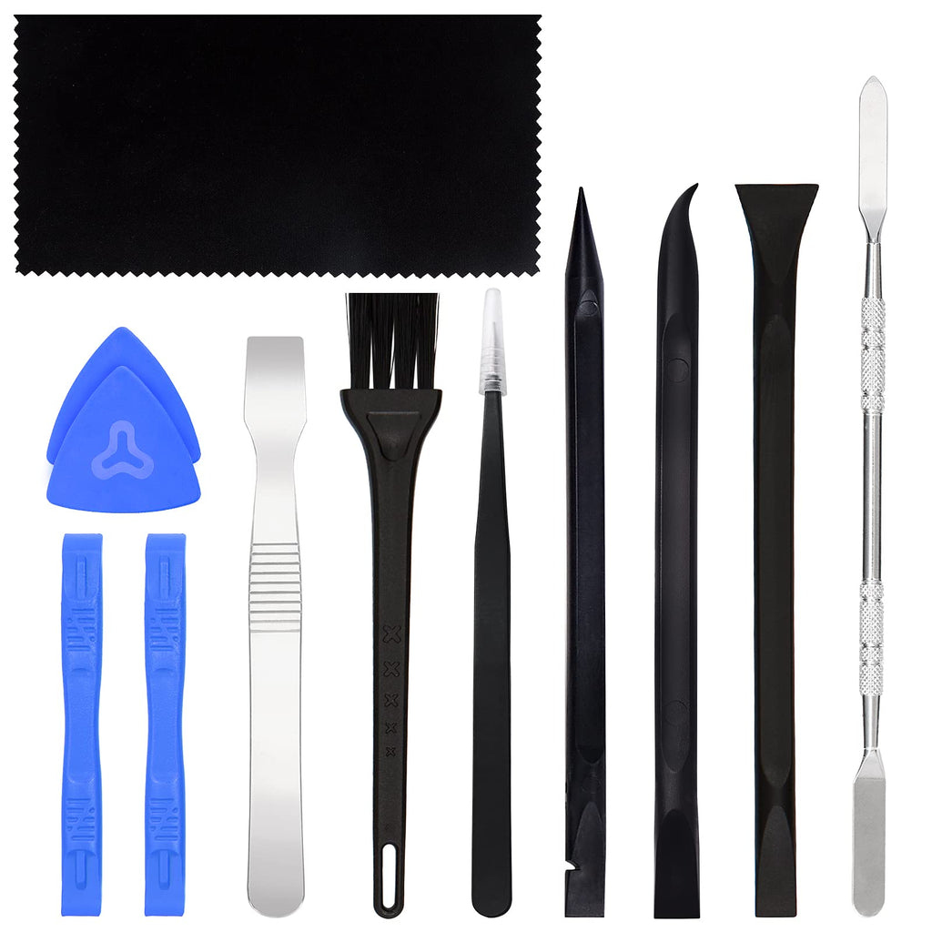 [Australia - AusPower] - STREBITO Spudger Pry Tool Kit 12 Piece Opening Tool, Metal & Plastic Spudger Tool Kit, Prying Cleaning & Open Tool for iPhone, Laptop, iPad, Cell Phone, MacBook, Tablet, Computer, PS4, Electronics 12 in 1 