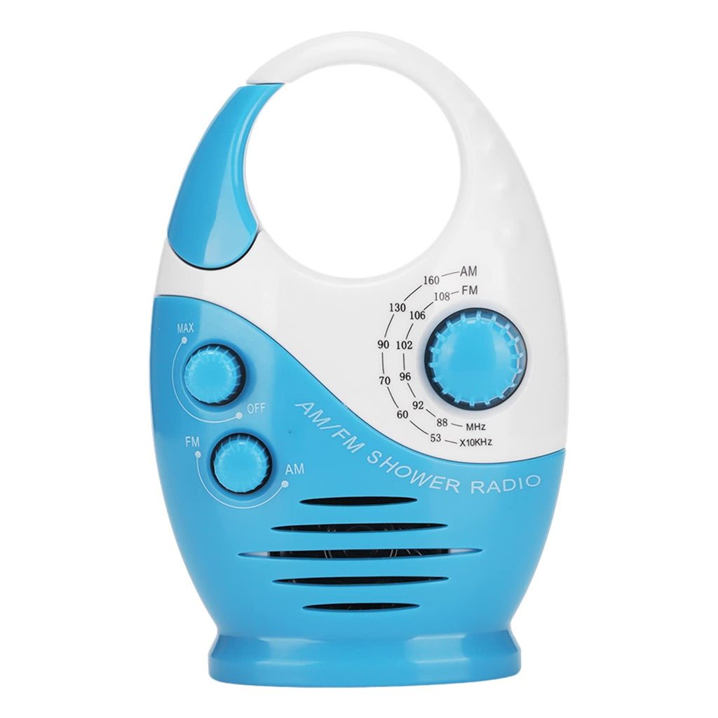 [Australia - AusPower] - Yoidesu Portable Shower Radios, Adjustable Waterproof AM FM Button Speaker, Bathroom Shower Speakers Wireless Radio with Top Handle 